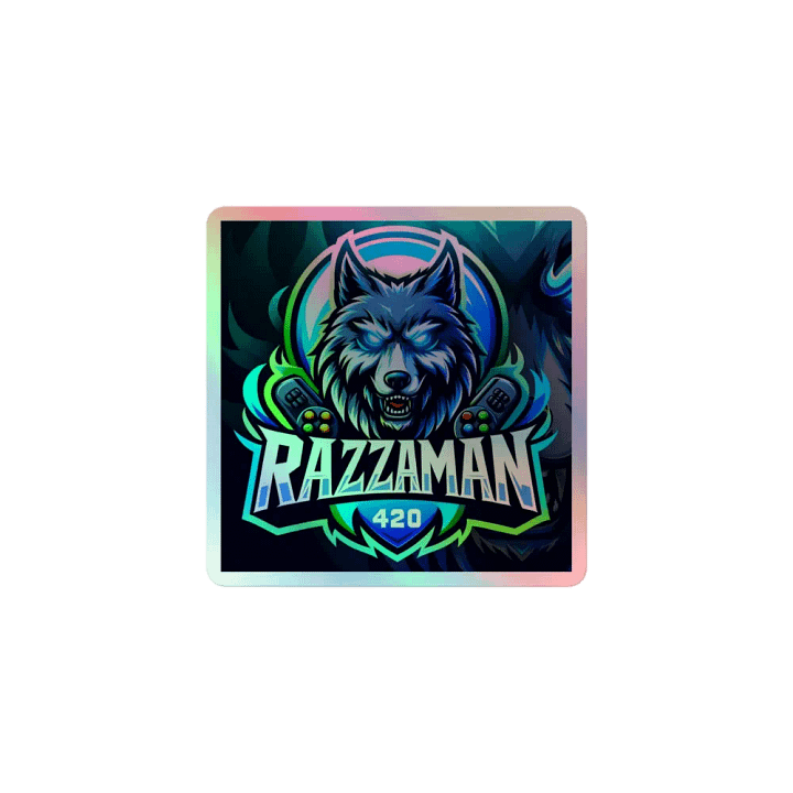 Razzaman420 holographic sticker product image (1)