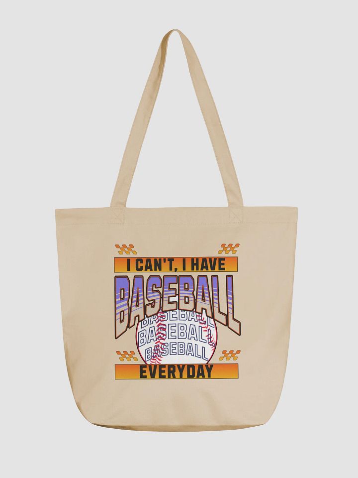 I Cant I Have Baseball Everyday Graphic Eco Tote Bag product image (5)