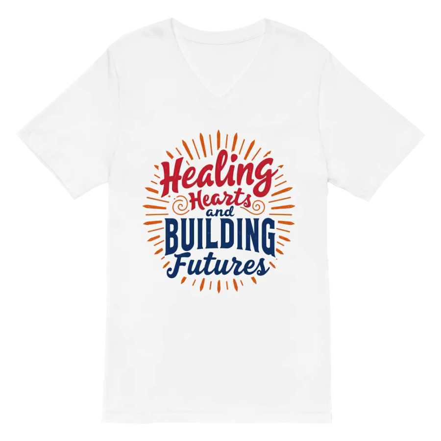 Healing Hearts and Building Futures V-Neck Tee product image (6)