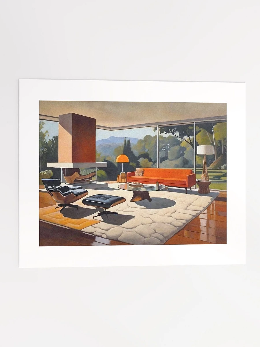 Midcentury Modern Living Room With A View - Print product image (4)