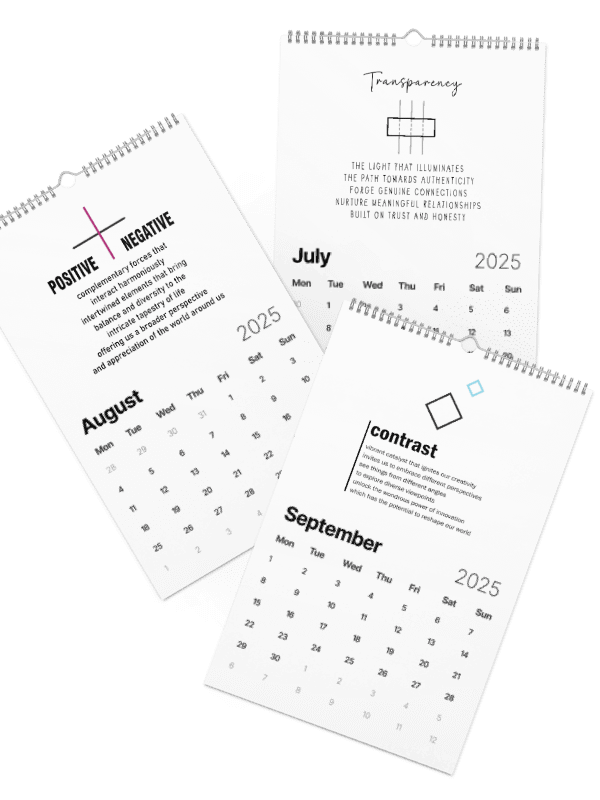 Implied 2025 Calendar : A Year of Positivity and Purpose-Now $10.50 Use promo code VIBES4LOVE at checkout product image (6)
