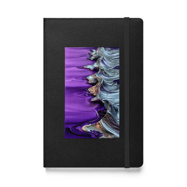 Purple & Melted Metallic Painted Hardcover Notebook product image (1)