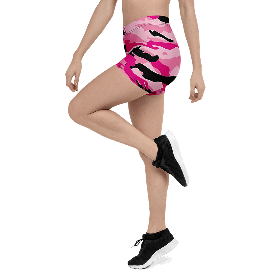 Short de sport camouflage rose et noir product image (4)