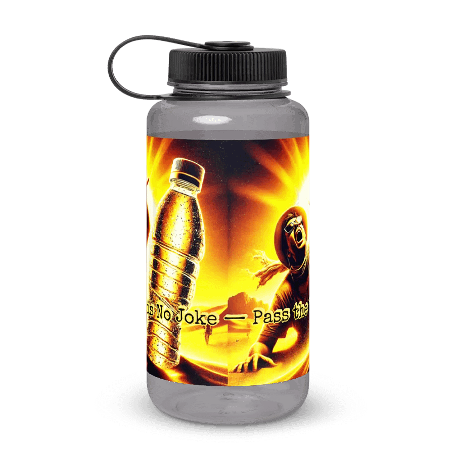 'Dehyration is No Joke -- Pass the Water Bottle!' 32 oz Wide Mouth Water Bottle product image (3)