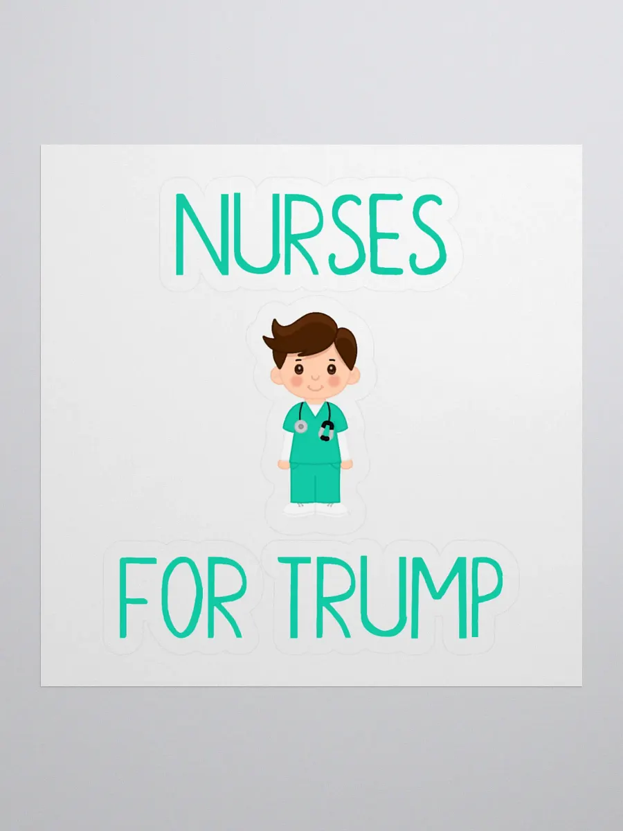 Nurses For Trump (M) Sticker product image (1)
