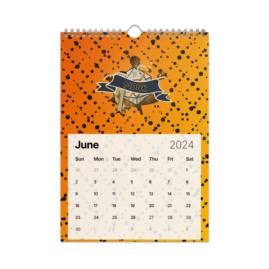 Chill Zone DnD Vibes 2024 Calendar product image (9)