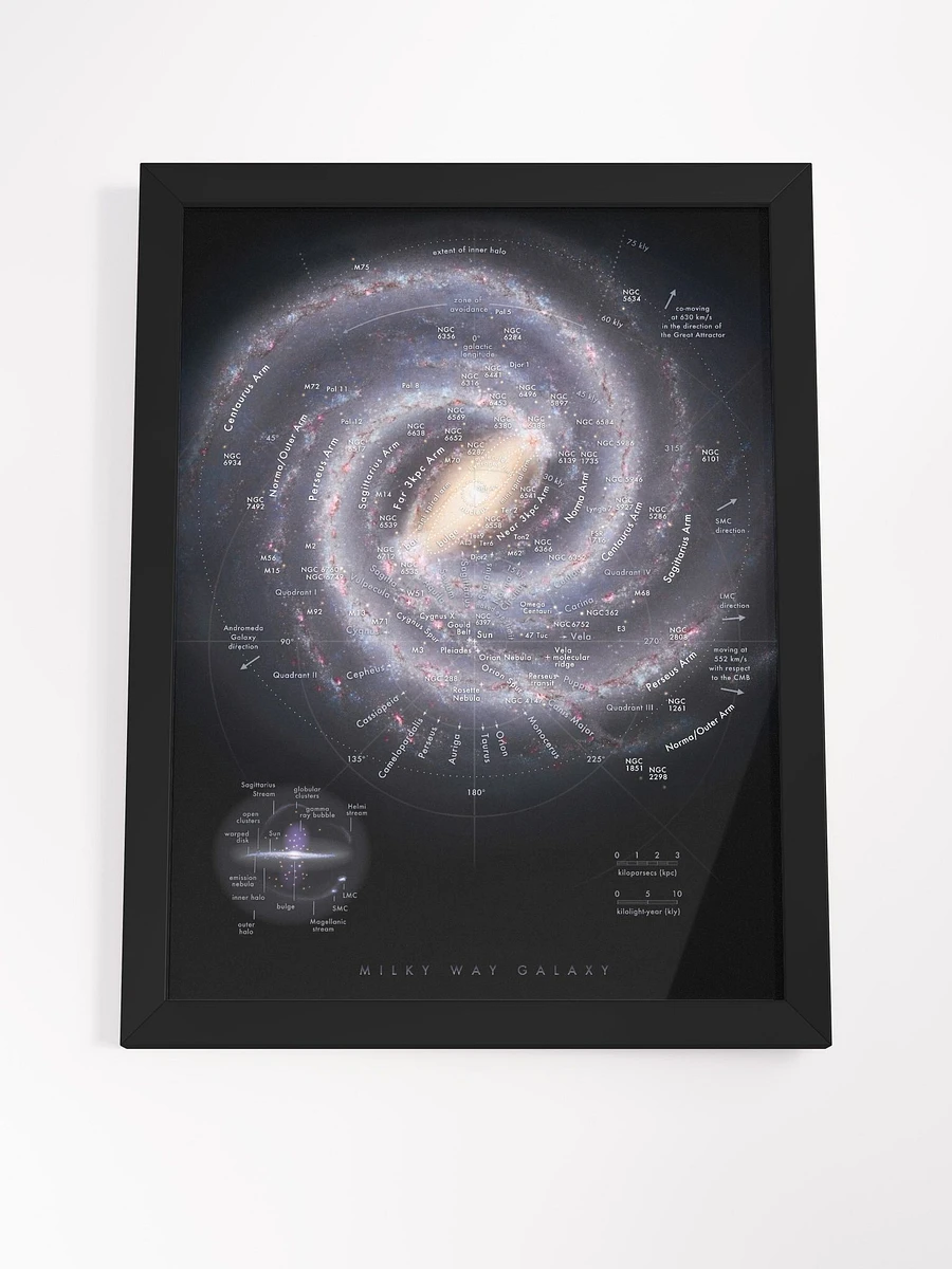Milky Way Map Framed Print! product image (4)