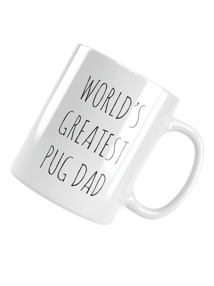 World's Greatest Pug Dad Minimalist Rustic Chic Mug product image (1)