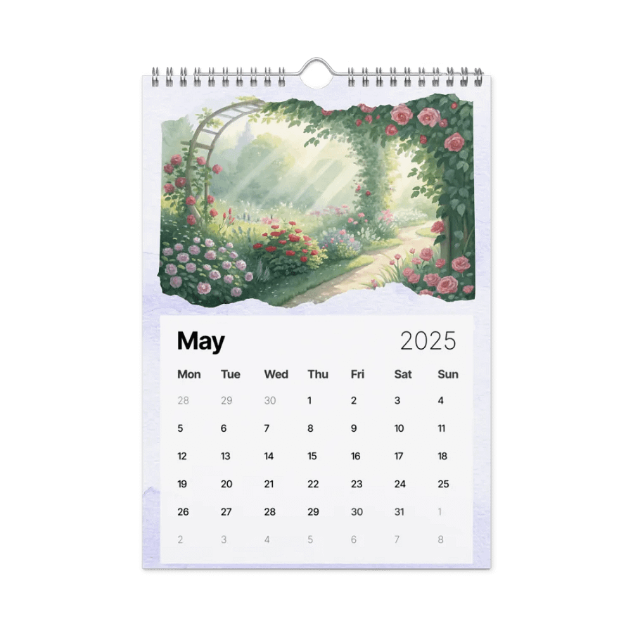 WATERCOLOR SEASONAL SCENES WALL CALENDAR 2025 product image (10)
