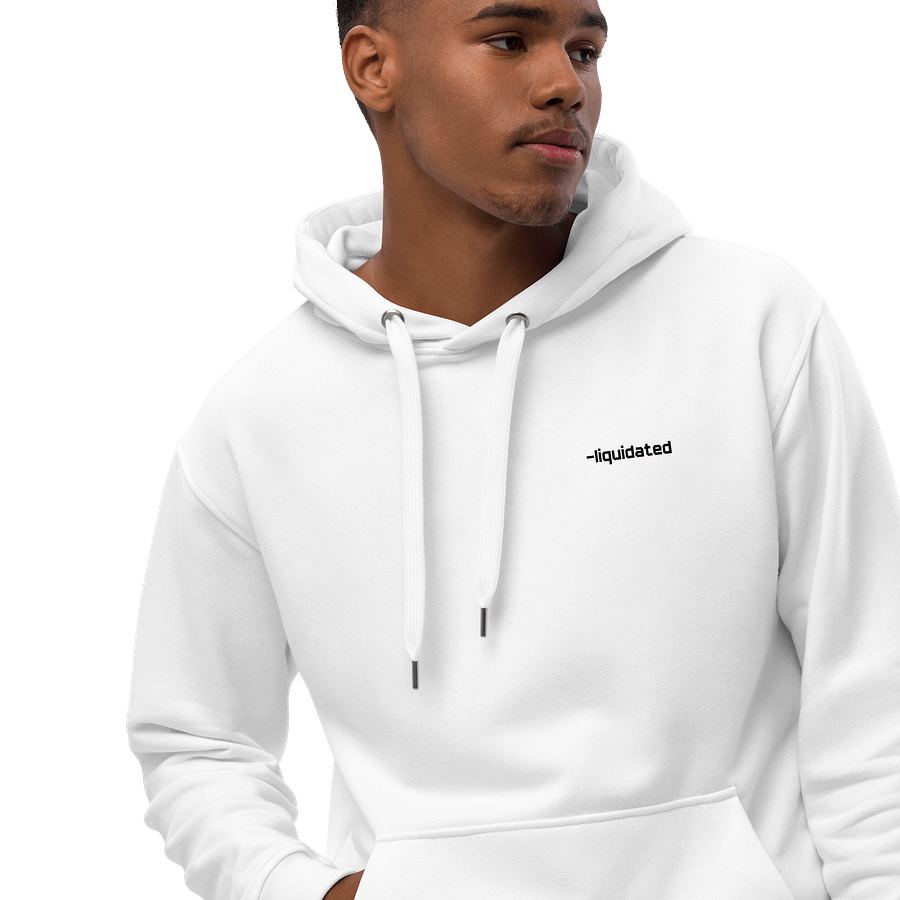 liquidated hoodie don't lower leverage white product image (4)