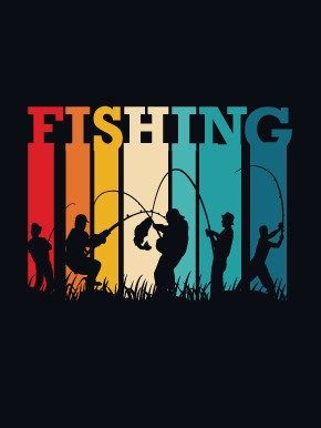 Vintage Fishing T-shirt Design product image (1)