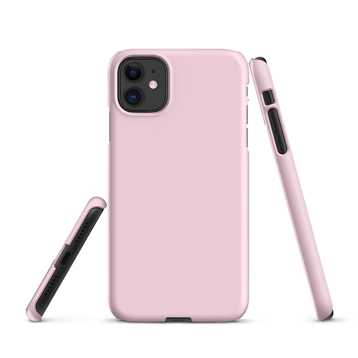 Baby Pink Solid Colour iPhone® Matte Snap Case product image (1)