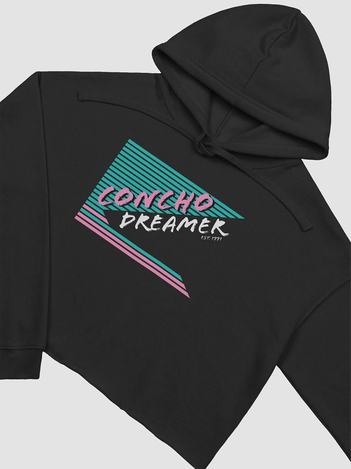 Retro ConchoDreamer Black Crop Hoodie product image (1)
