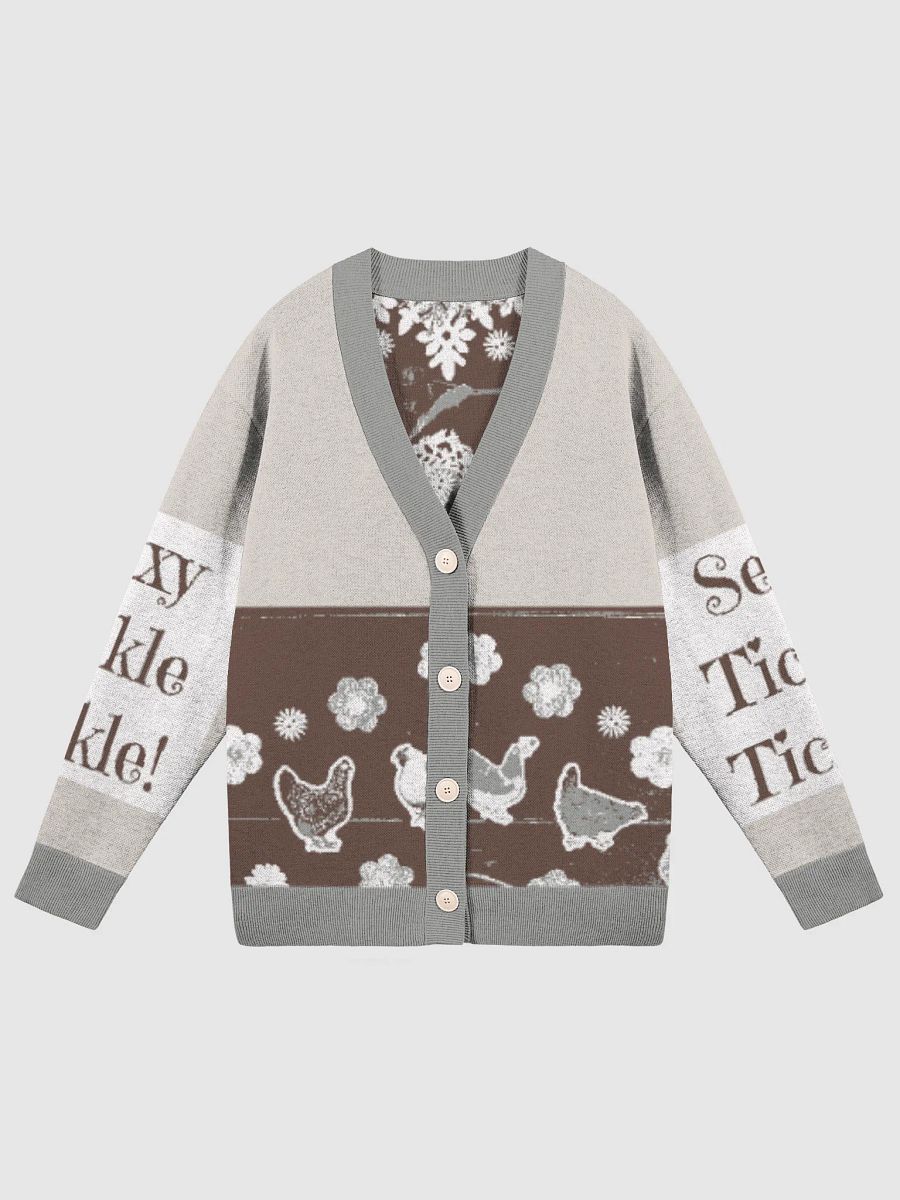 Sexy Tickle Tickle Fall Rooster Jacquard Knit Cardigan product image (1)