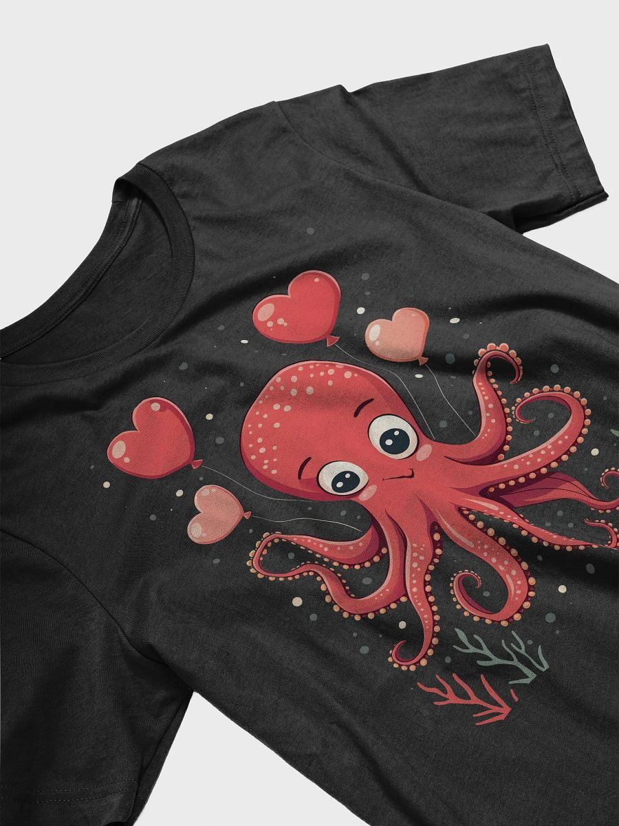 Octopus With Hearts Balloons T-Shirt product image (10)