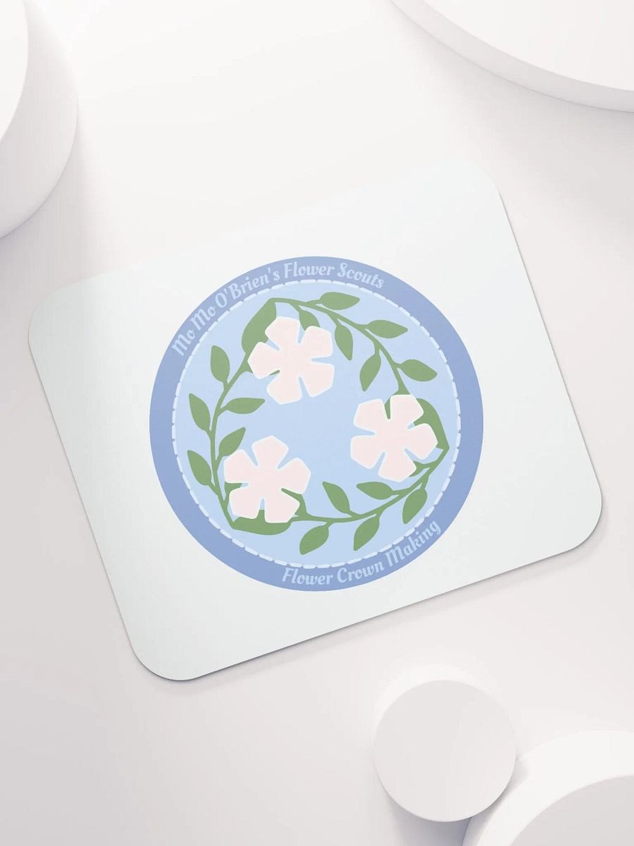 Flower Crown Making Badge Mouse Pad product image (7)