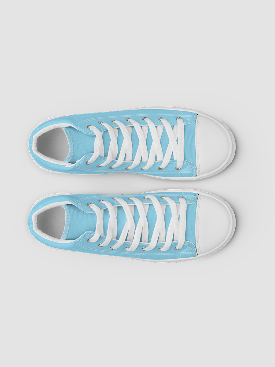 Baby Blue Starbright The Band Women's High Top Canvas Shoes product image (3)