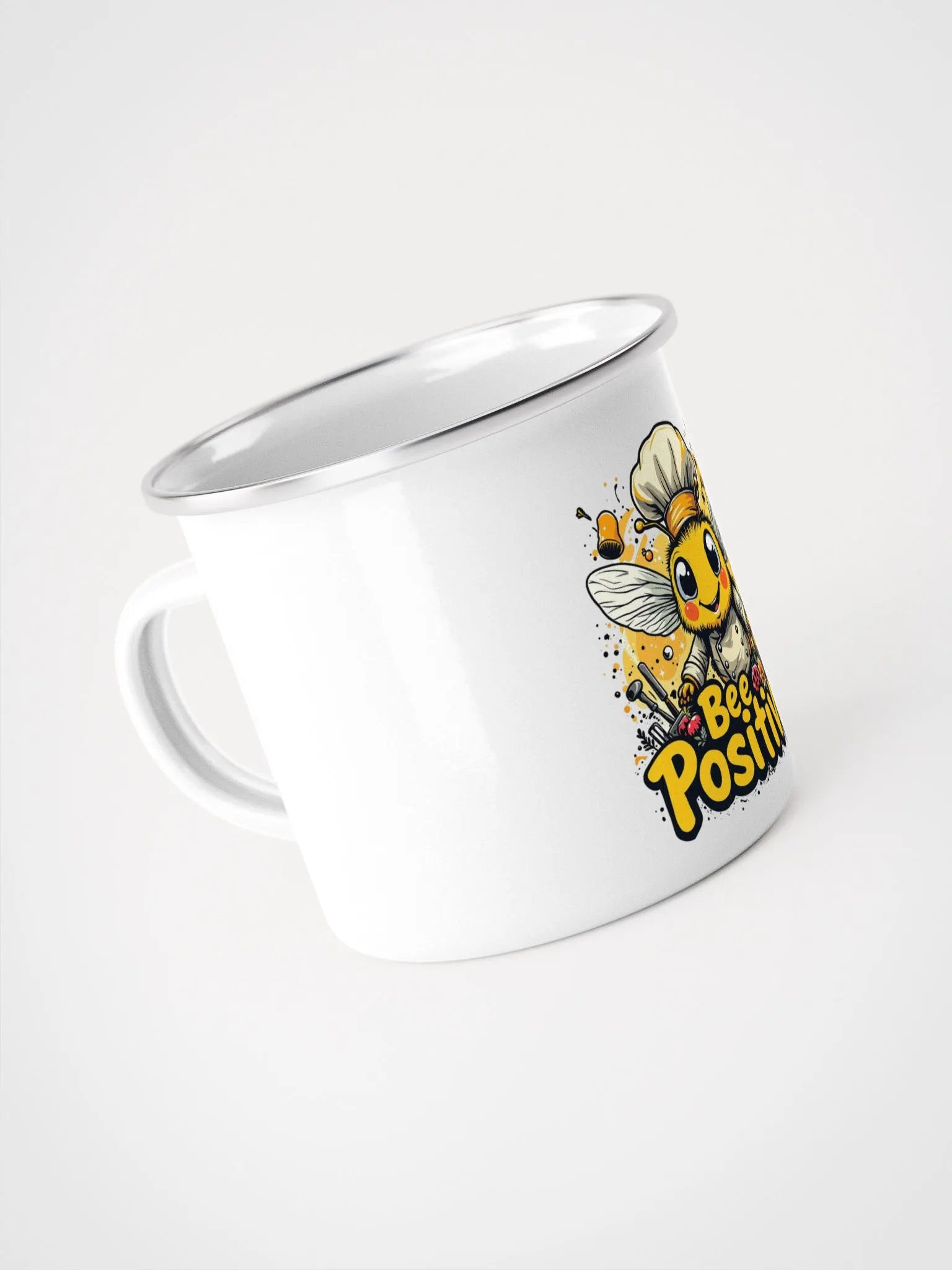 Bee Positive! Enamel Camping Mug product image (4)