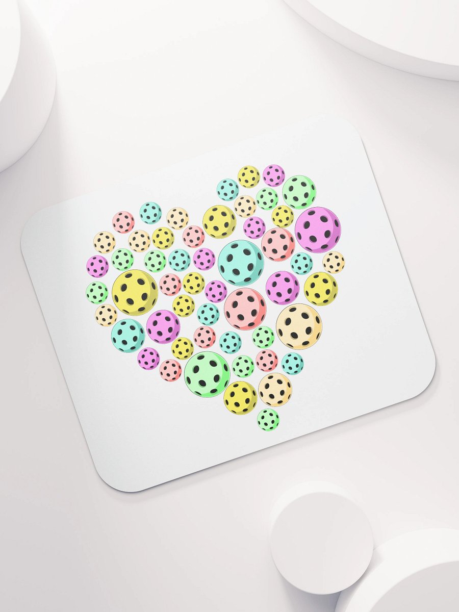 Heart Pickleball Colored Mouse Pad product image (5)