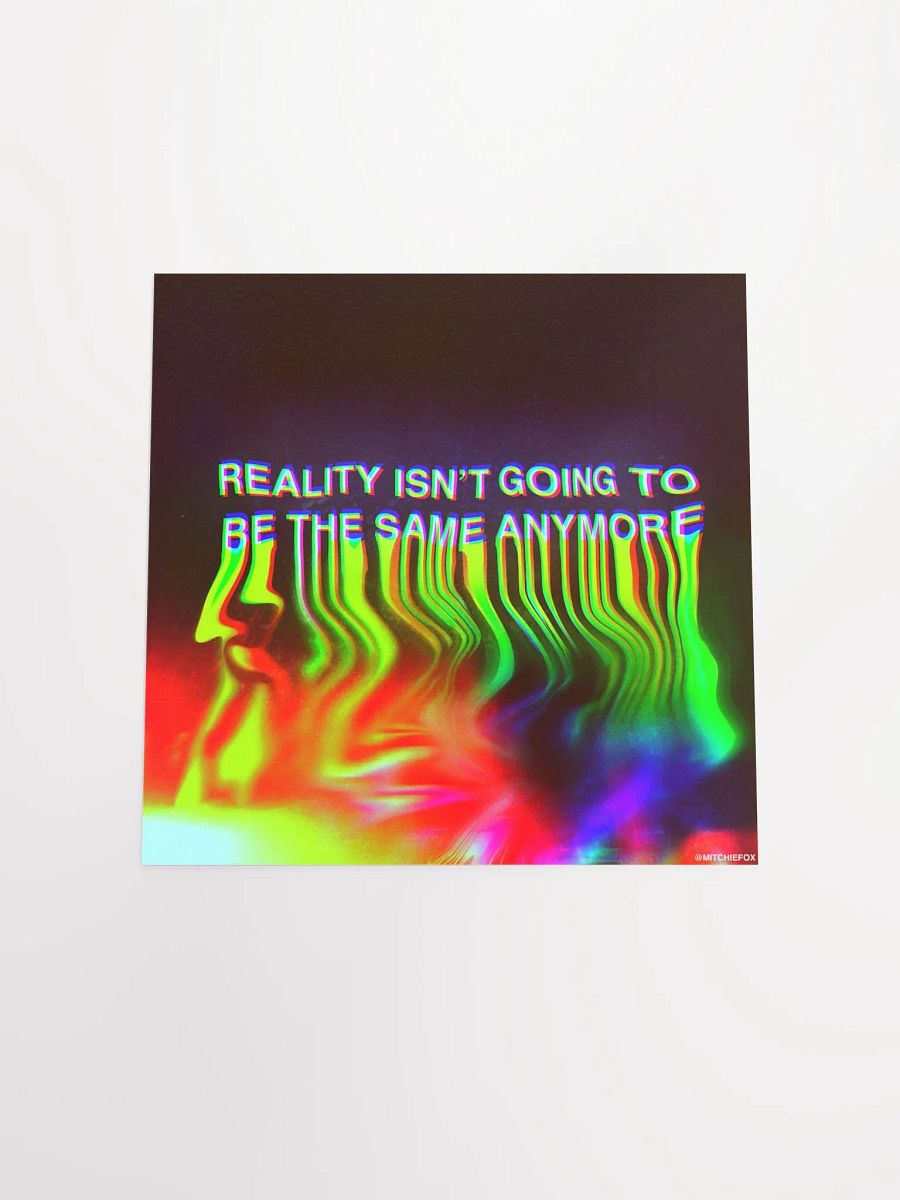 Reality Isn't Going To Be The Same Anymore - Poster product image (4)