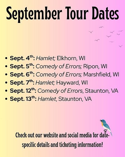 ✨The summer may be winding down, but our tour still has a few weeks left! After we leave Mackinac at the end of August, check...
