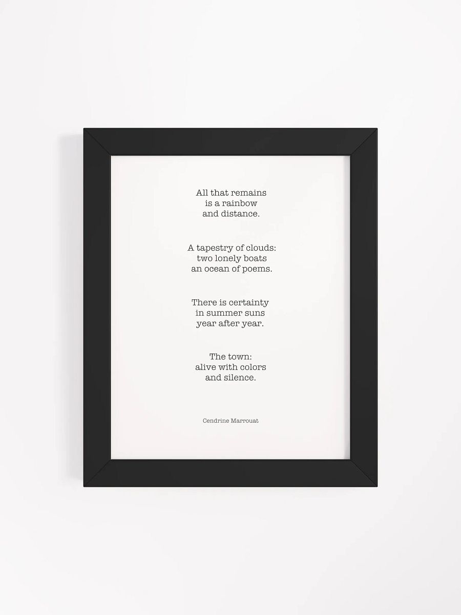 Four Haiku (Framed Poster) product image (73)