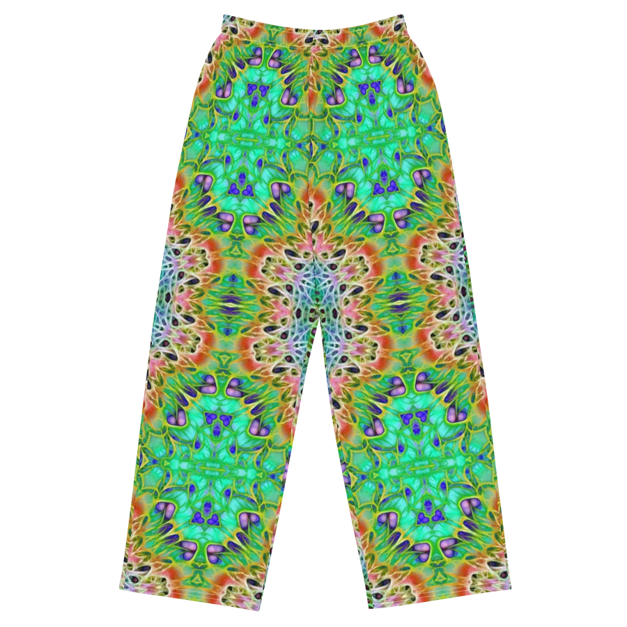 Green Orange Kaleidoscope Wideleg Pants product image (2)