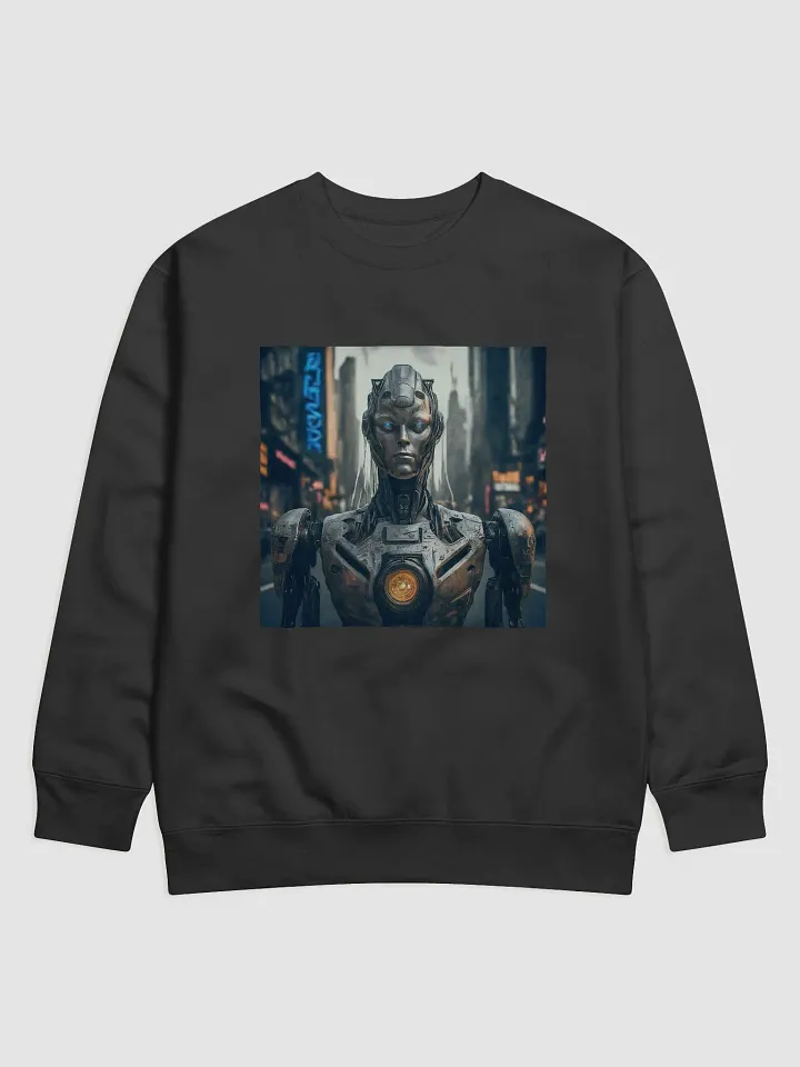 Neon Futurism Robot Sweatshirt product image (1)