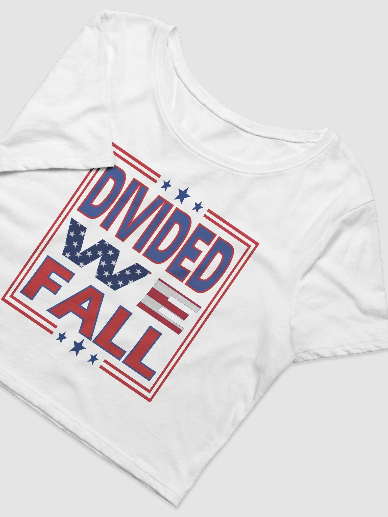 Divided We Fall - USA - Bella+Canvas Women's Crop Tee product image (2)
