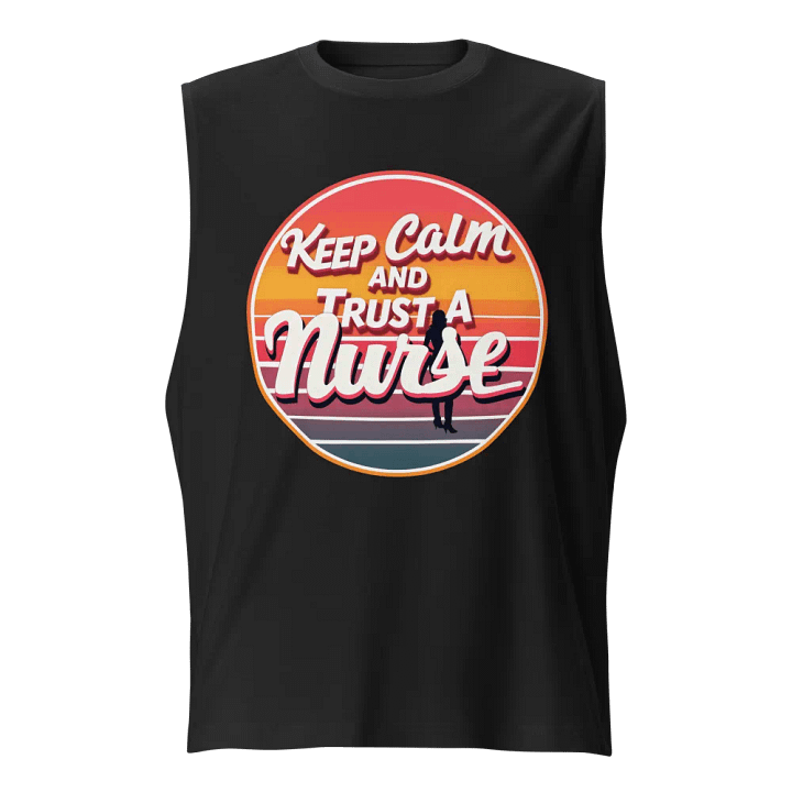 Sunset Nurse Retro Muscle Tank product image (1)
