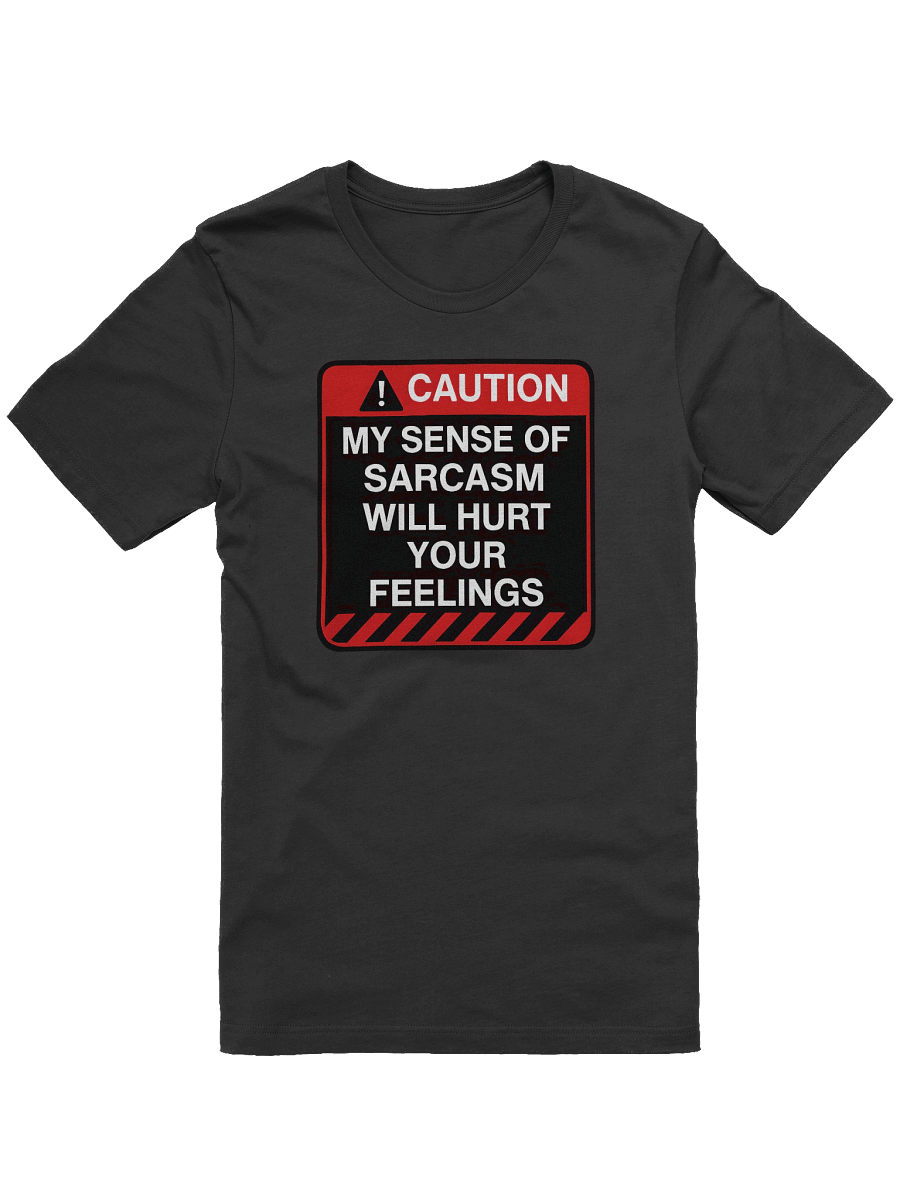 Women's Caution: My Level Of Sarcasm T-Shirt – Funny Warning Graphic Tee | Bold Sarcastic Humor Shirt product image (1)