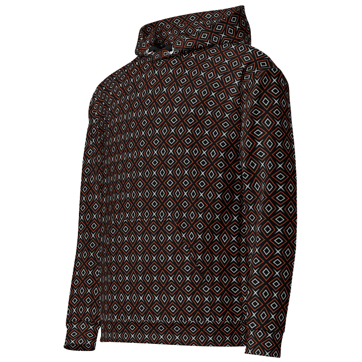 Diamond Dunes Geometric Allover Print Hoodie for Men and Women product image (2)