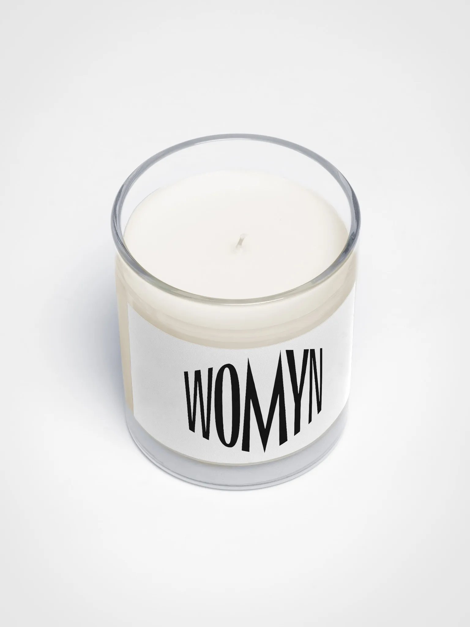 Womyn logo candle product image (3)
