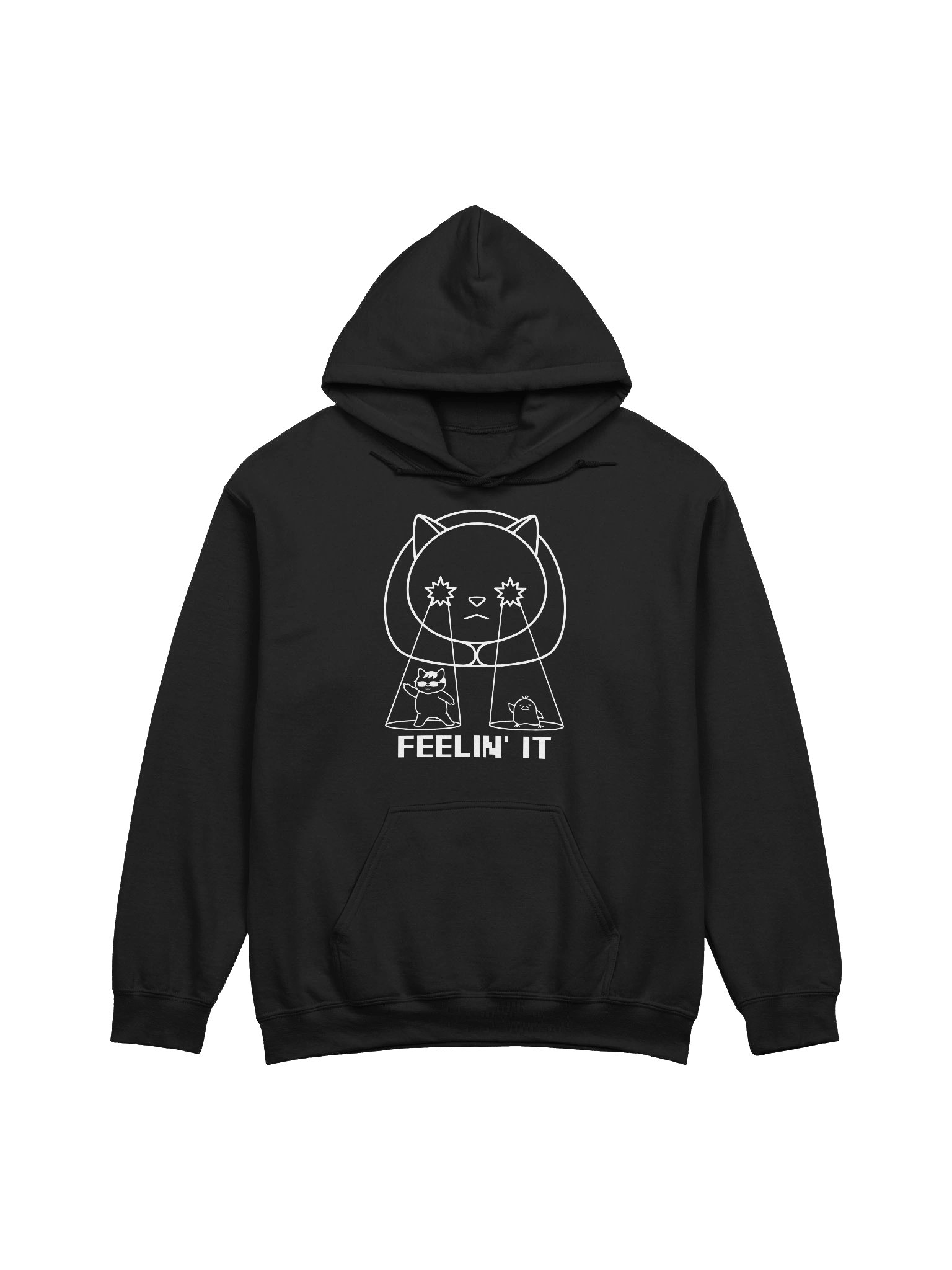 Goromi the Cat in Wig (Surreally Spotlighted Dancing) - Unisex Adult Hoodie product image (1)