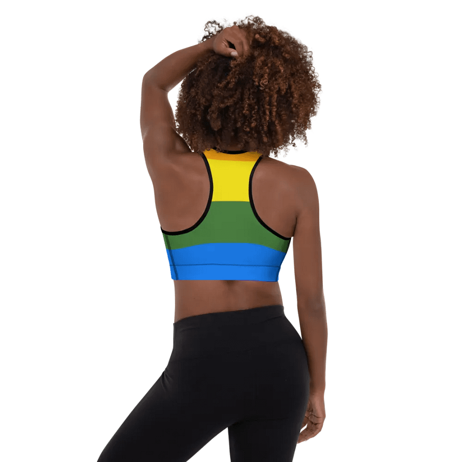 Rainbow Burst Padded Sports Bra product image (2)