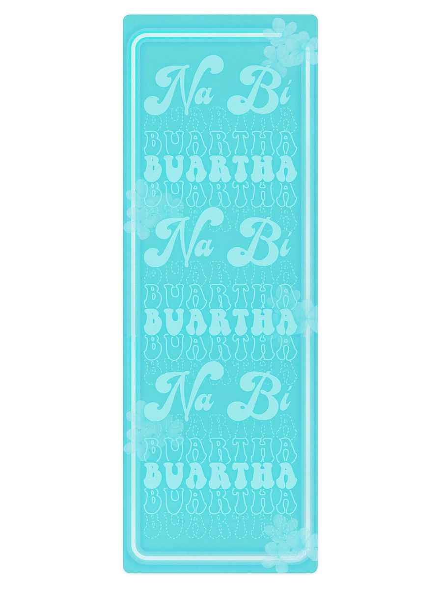 Ná bí buartha - Irish Language Yoga Mat in Peppermint 🧘🏻‍♀️ product image (6)
