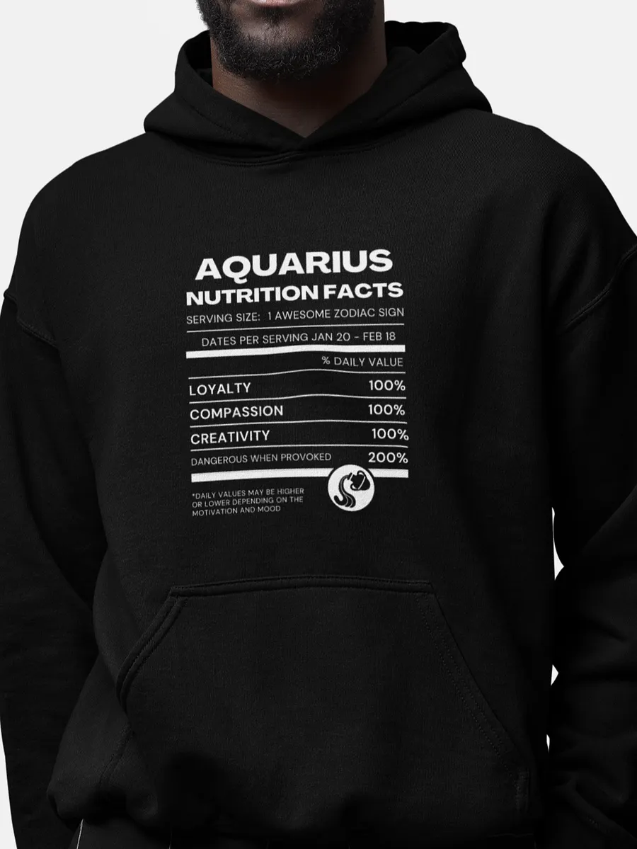 Aquarius Nutrition Facts Hoodie