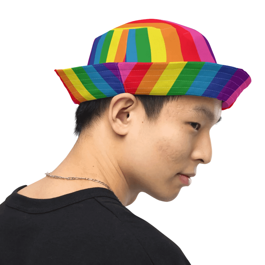 1978 Rainbow Pride Flag = 8-Color - All-Over Print Bucket Hat product image (3)