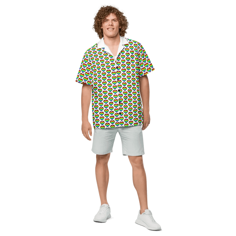 Hawaiian Shirt - Hearts product image (4)