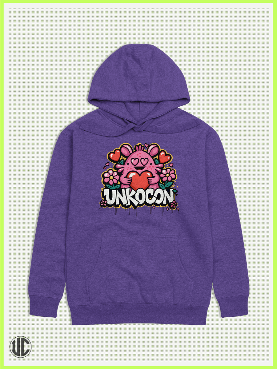 UnkoCon – Graffiti Heart Pullover Hoodie product image (1)