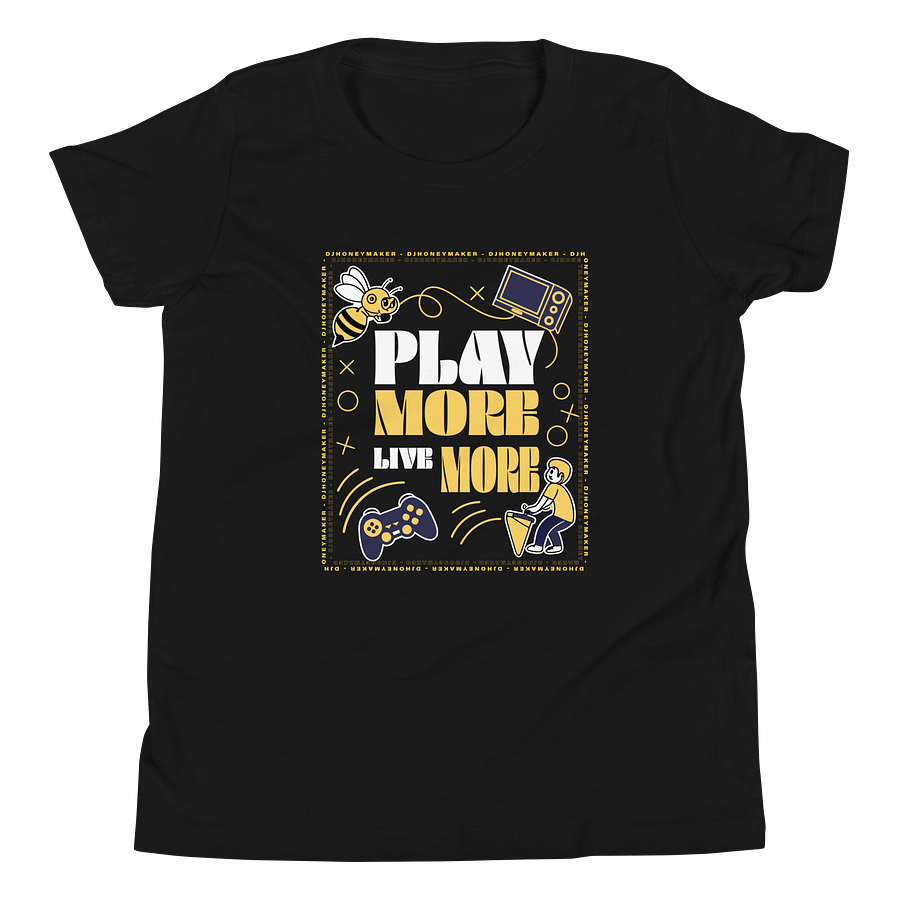 Play More Live More Youth Short Sleeve T-Shirt product image (16)