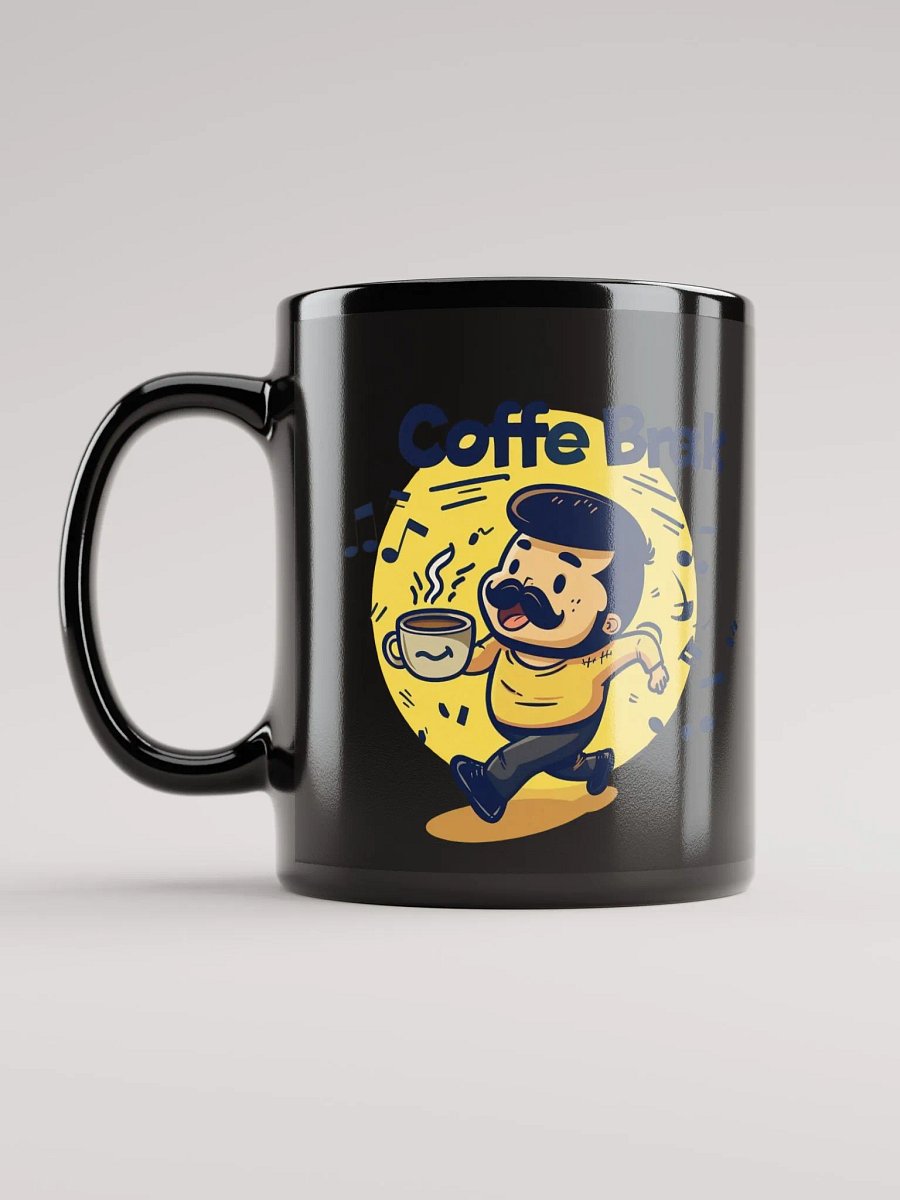 Coffee Break Black Glossy Mug product image (12)