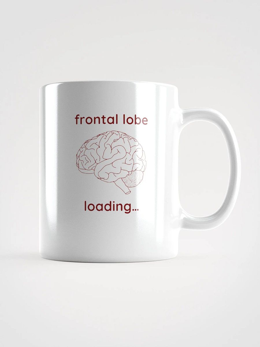 frontal lobe loading... mug (burgundy) product image (3)