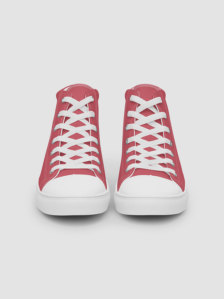 Women’s high top canvas shoes - Coral product image (2)
