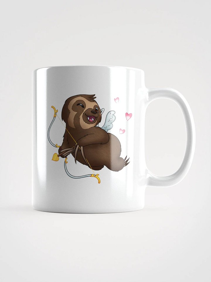 Slothville White Cupid Sloth Mug product image (1)