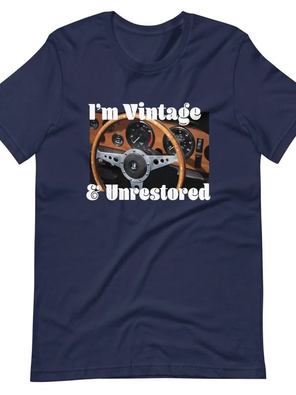 Triumph TR6 t-shirt I'm Vintage & Unrestored product image (1)