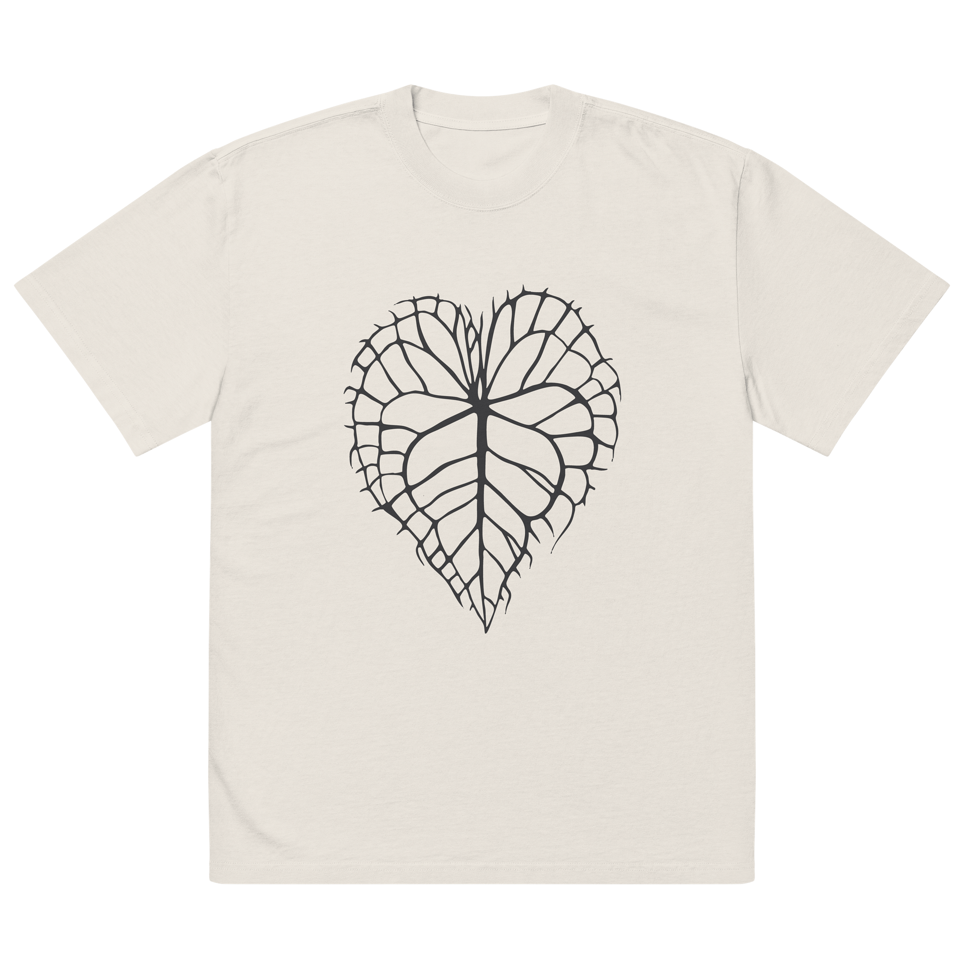 ANTHURIUM CLARINERVIUM SKELETON - Oversized Faded T-Shirt product image (3)