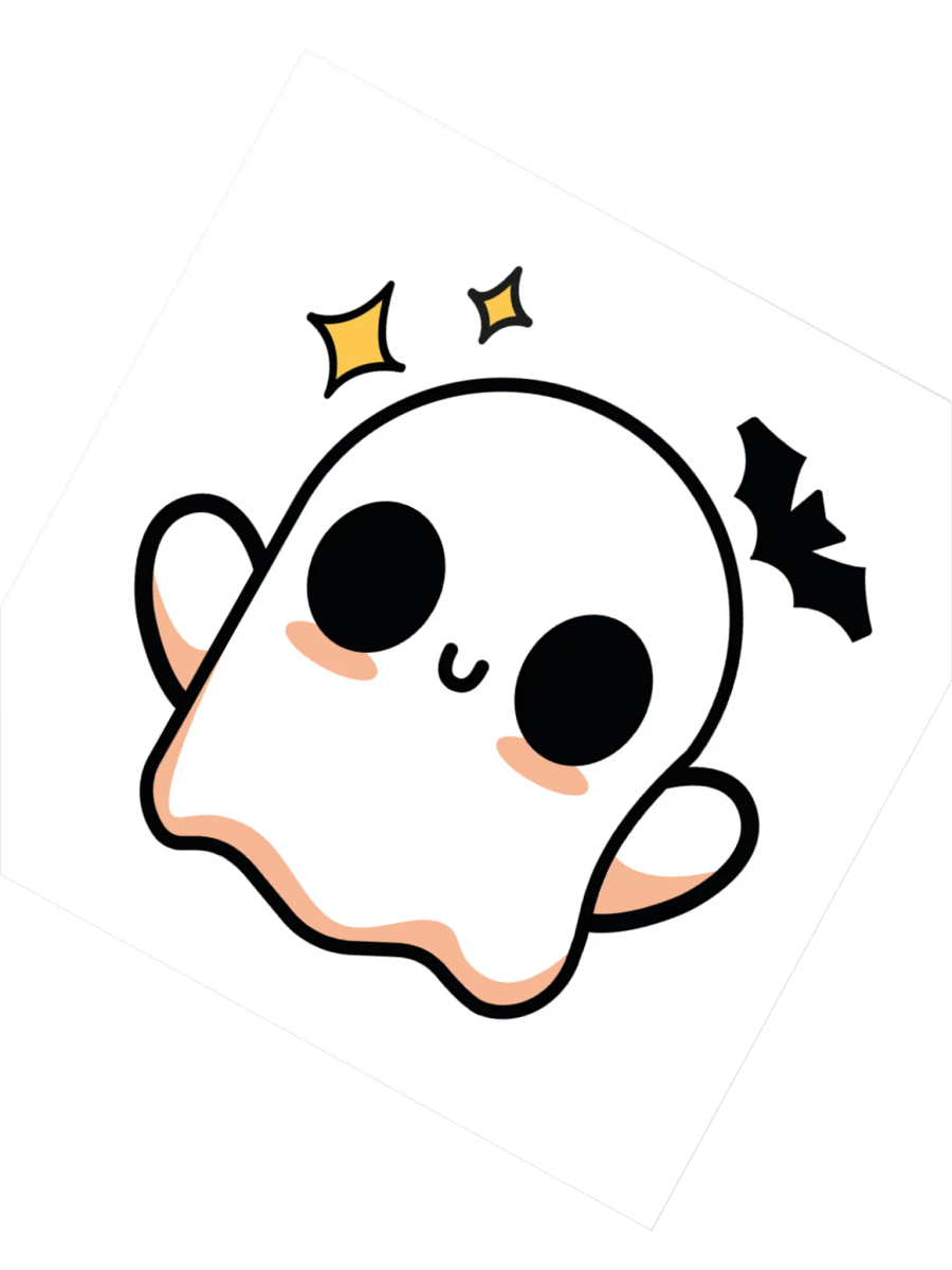 ghosty with bat sticker product image (4)
