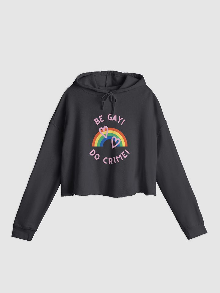 Rainbow Rebellion Cropped Hoodie product image (1)