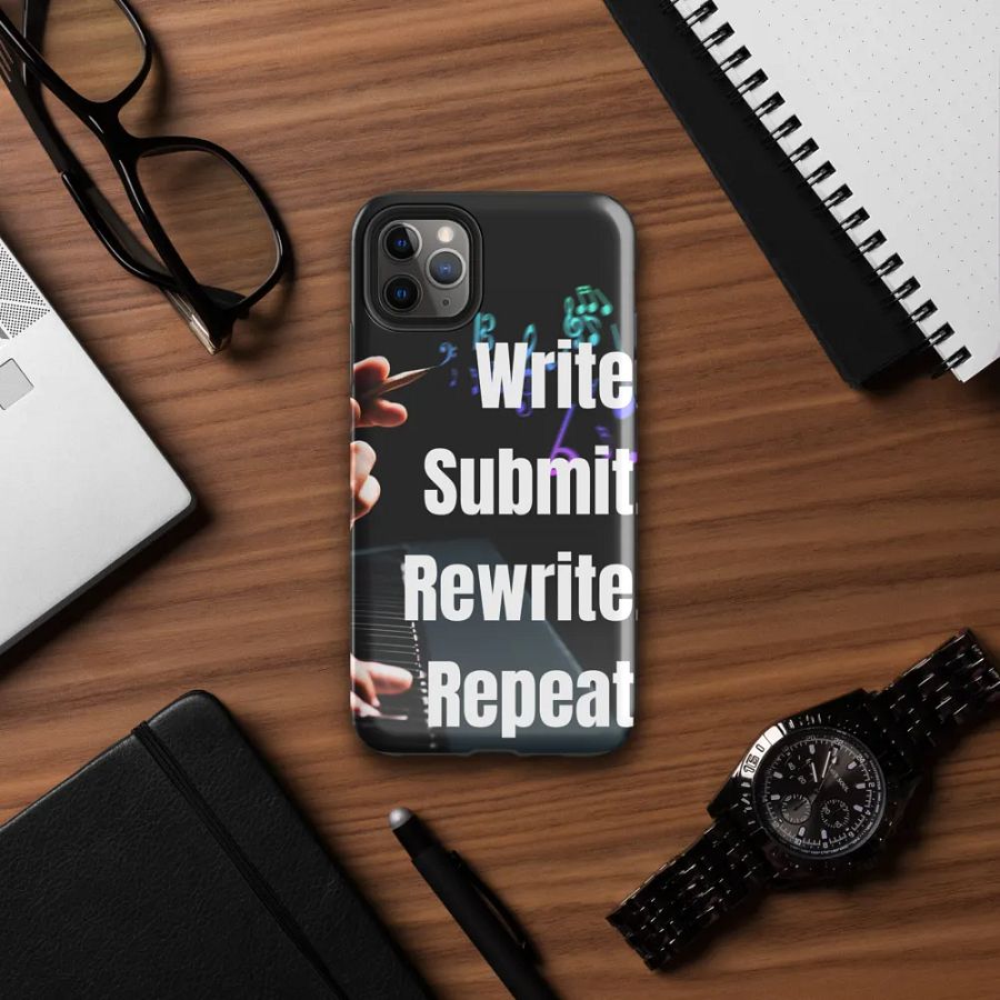 'Write Submit Rewrite Repeat' Inspirational iPhone Tough Case product image (7)